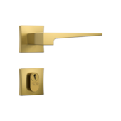 Fechadura Classic 3200 Roseta Quadrada Externa 55mm Gold Stam