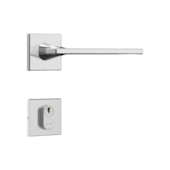 Fechadura Classic Inox Escovada 3000 Roseta Quadrada WC Stam