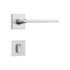 Fechadura Classic Inox Escovada 3000 Roseta Quadrada WC Stam
