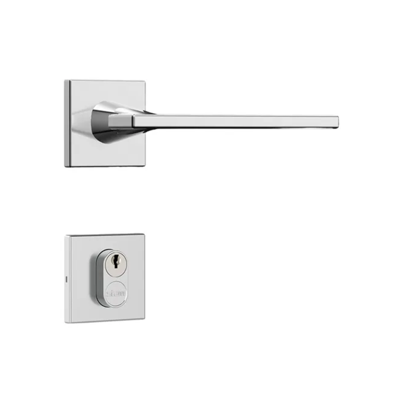 Fechadura Classic Inox Escovada 3000 Roseta Quadrada WC Stam