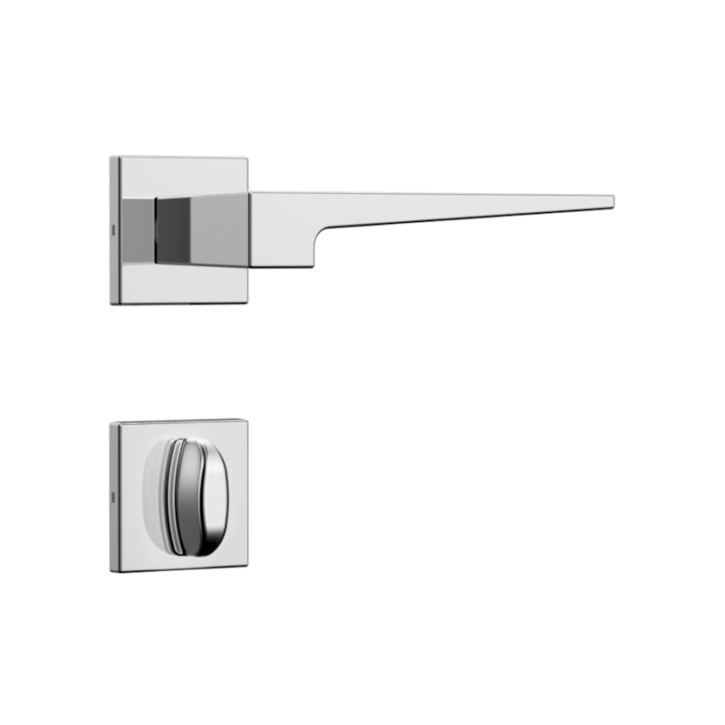 Fechadura de Banheiro Classic Inox 3200 Roseta Quadrada Stam
