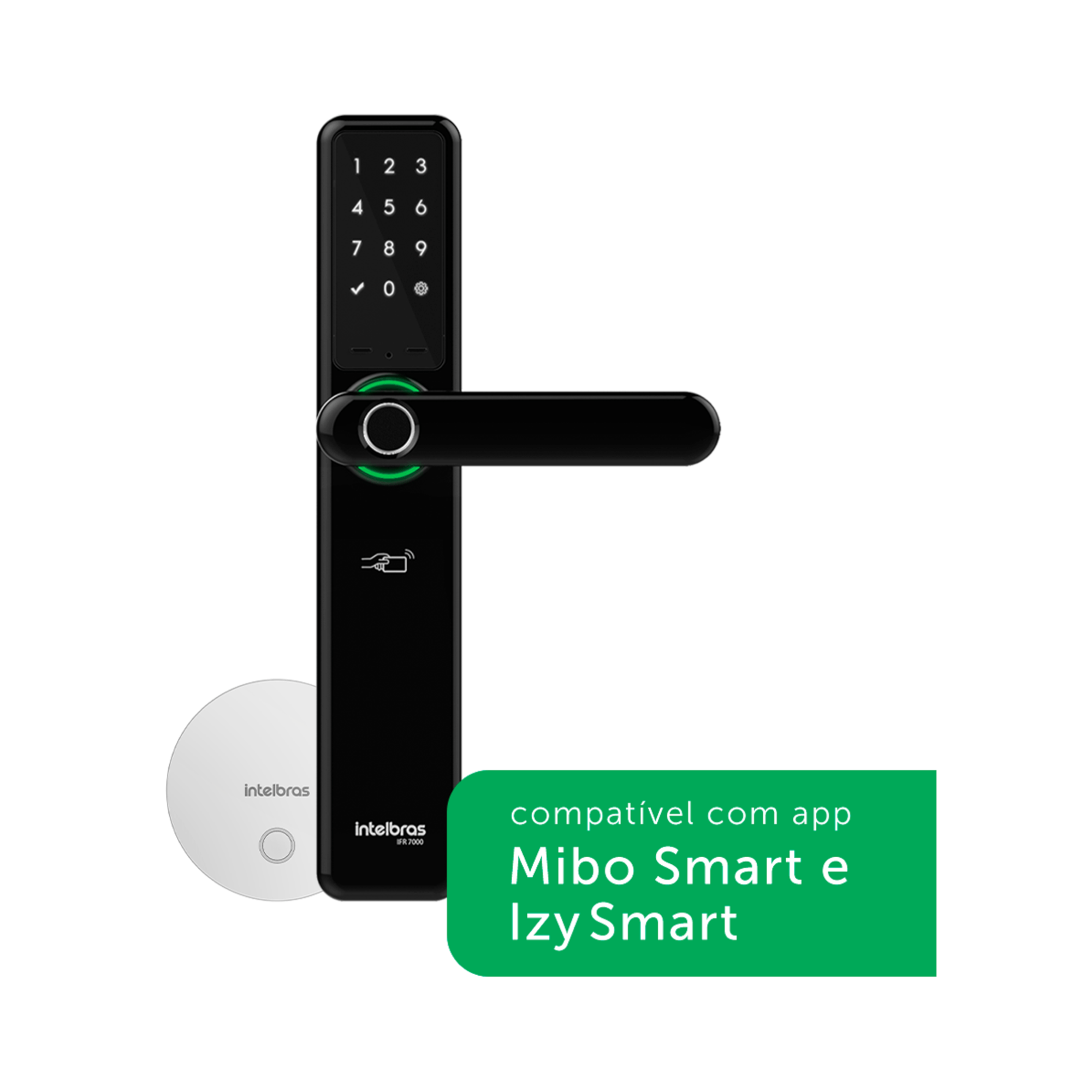 Fechadura Digital Smart de Embutir com Maçaneta IFR 7000+