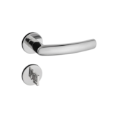 Fechadura Inox Luma Roseta Banheiro Pado 