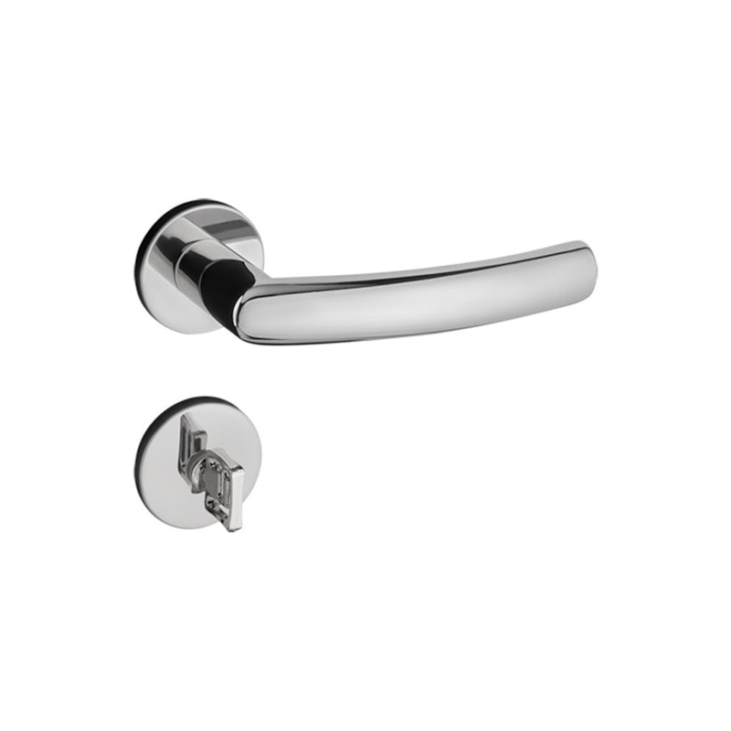 Fechadura Inox Luma Roseta Banheiro Pado 