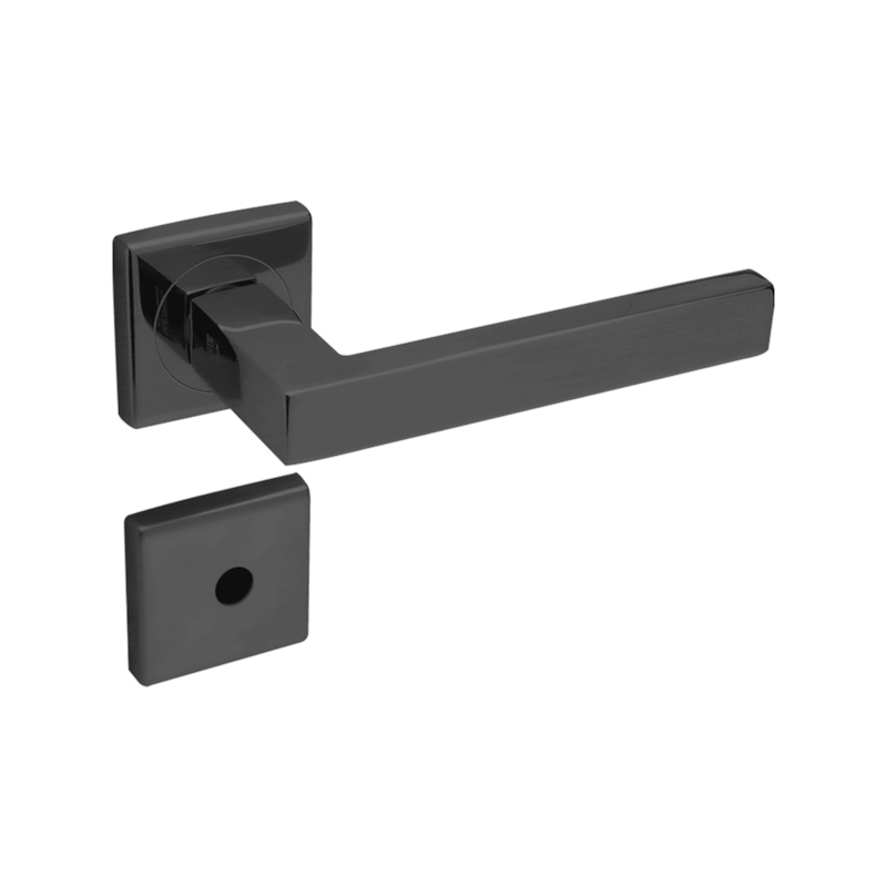 Fechadura para Banheiro 445 ST2 55mm Preto Fosco La Fonte