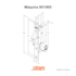 Fechadura para Porta de Correr Inox 901 Stam