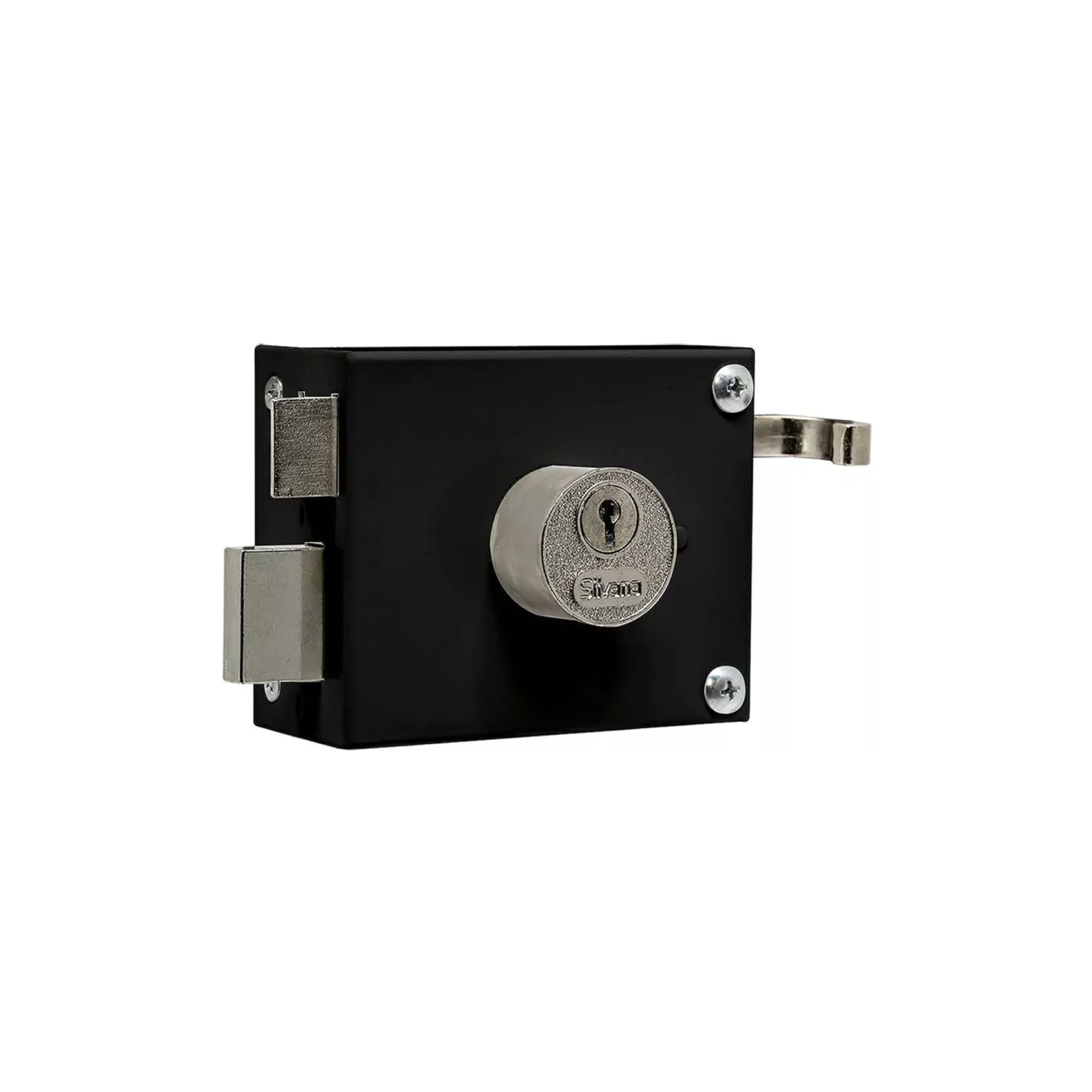 Fechadura para Portão 921 100mm Preto Silvana - Apotiguar