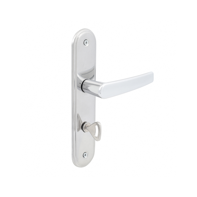 Fechadura Zamac Concept 401 Banheiro Espelhada Cromado Pado