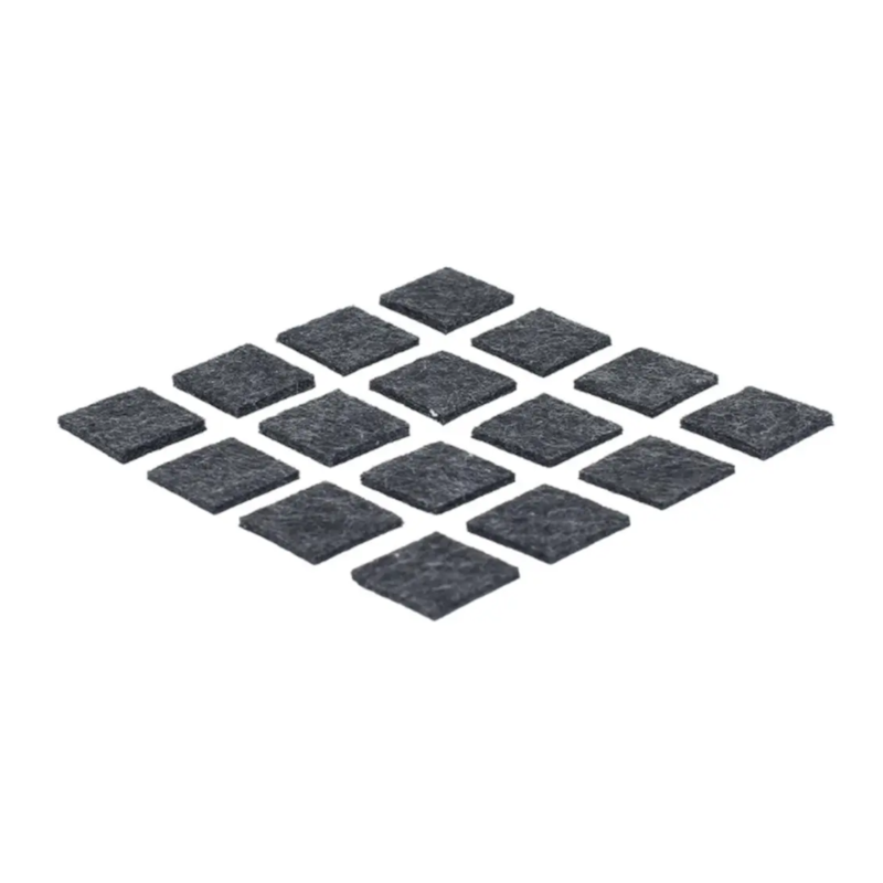 Feltro Adesivo Quadrado Preto Fixtil