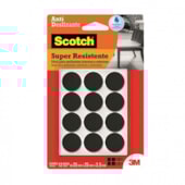 Feltro Anti-Risco Redondo Preto M 3M Feltro Anti-Risco Redondo Preto M 3M