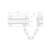 Ferrolho Pega Ladrão Niquelado Silvana