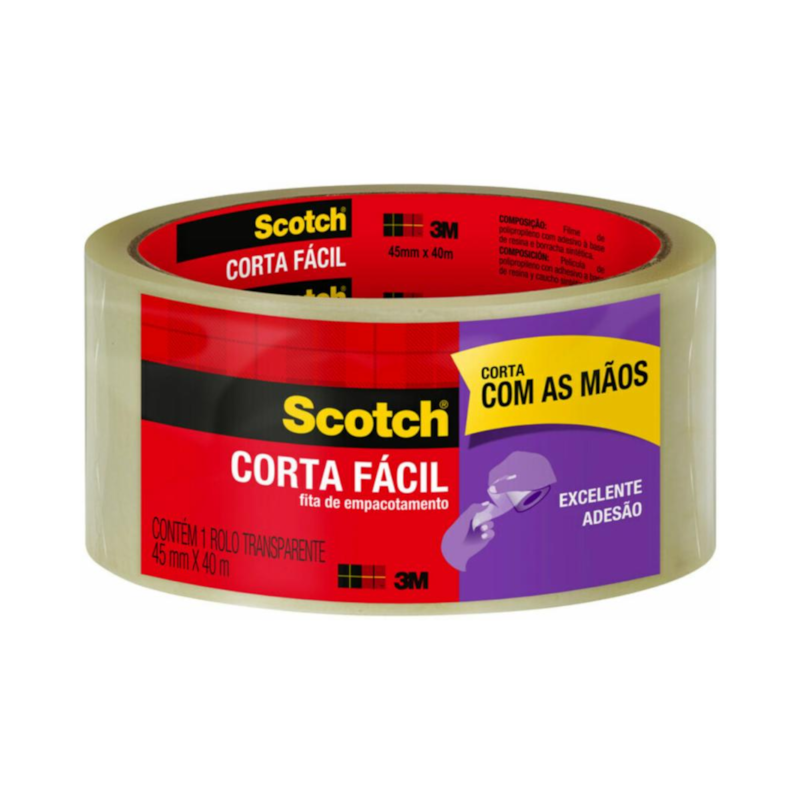 Fita 45mmx40m 01 Peça Corta Fácil 3M