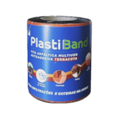 Fita Asfáltica Terracota Plastiban 15cmx10m Dplastic