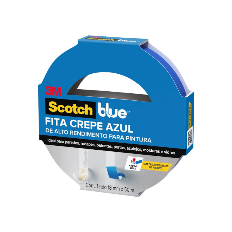 Fita Crepe 18mm x 50m Scotch Blue 3M