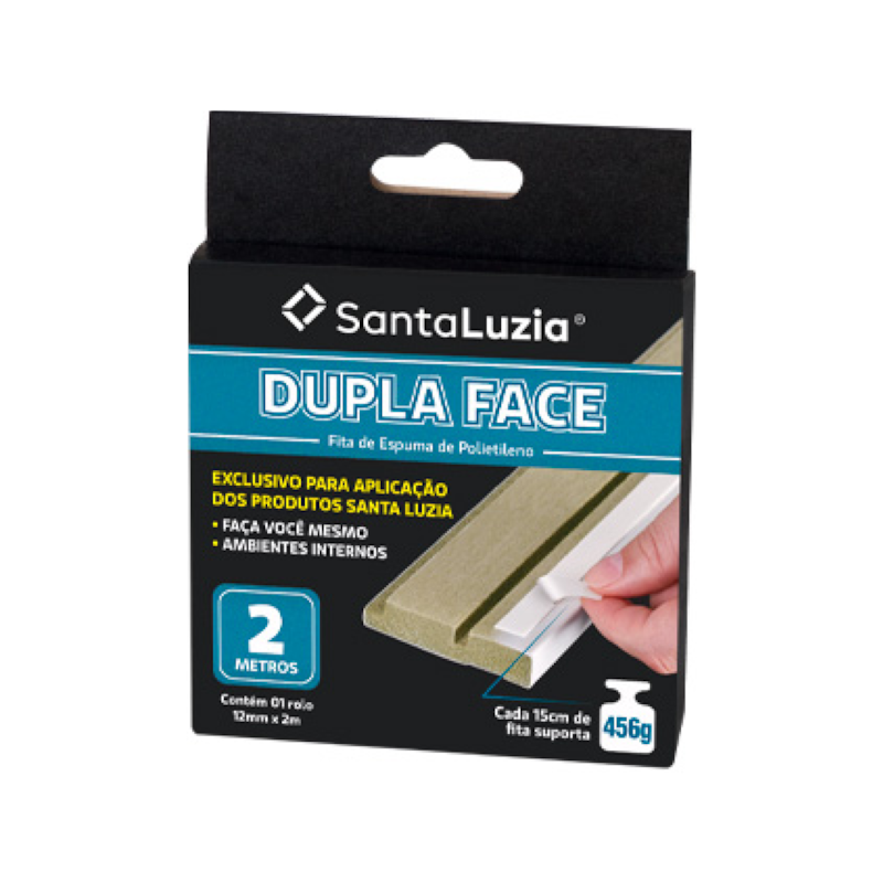 Fita Dupla Face 12mm 2 Metros Santa Luzia