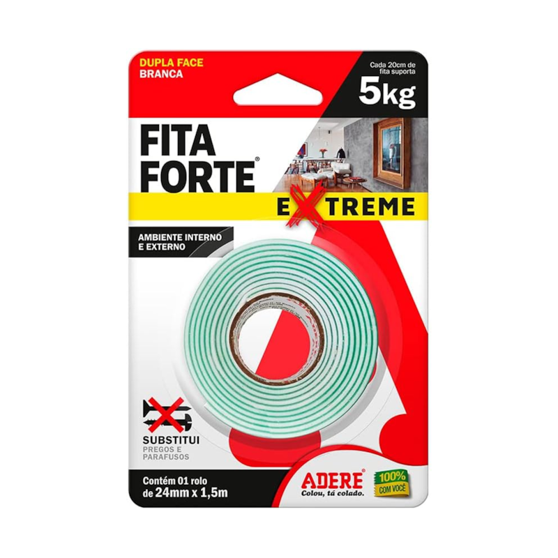 Fita Dupla Face Extreme 24mmx1,5m Adere