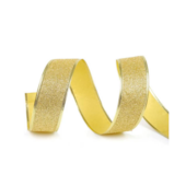 Fita Glitter Ouro Natalina 3,8cm Cromus Fita Glitter Ouro Natalina 3,8cm Cromus