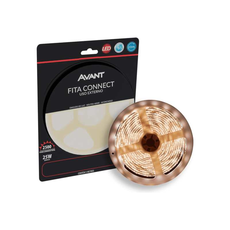 Fita LED Connect 5W/M 5 metros 4000K IP65 Avant