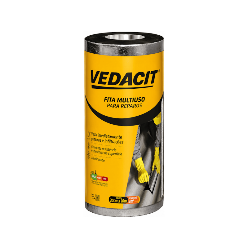 Fita Multiuso 30cmx10m Vedacit