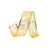 Fita Voal Caracol com Glitter Ouro 3,8cmx9,14m Cromus