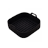 Forma Quadrada Silicone para Air Fryer Preta 20x7cm Lyor