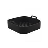 Forma Quadrada Silicone para Air Fryer Preta 20x7cm Lyor