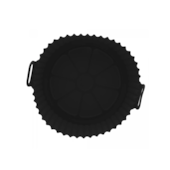 Forma Redonda Silicone para Air Fryer Preta 16x6,5cm Lyor