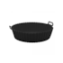 Forma Redonda Silicone para Air Fryer Preta 16x6,5cm Lyor