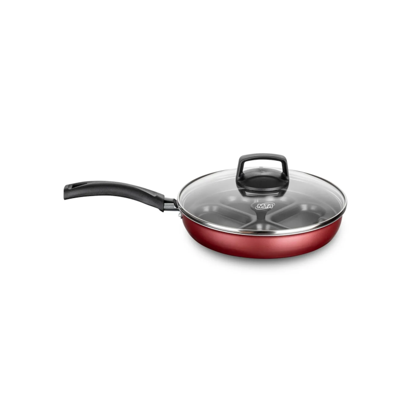 Frigideira 4 Ovos Pochê Cereja Tvt Alumínio MTA