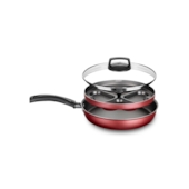 Frigideira 4 Ovos Pochê Cereja Tvt Alumínio MTA