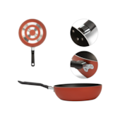 Frigideira Wok em Alumínio 24cm 2,3L Terracota Brinox