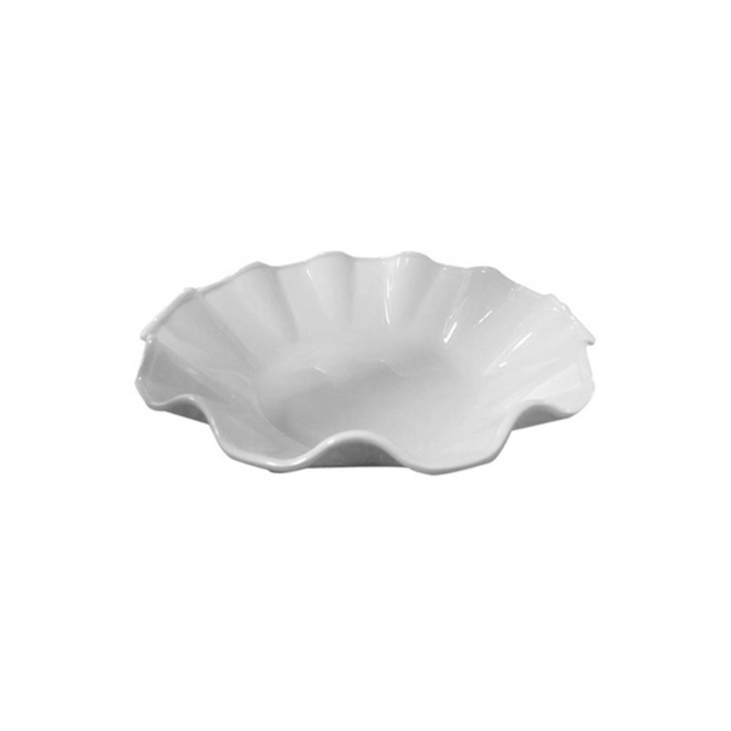Fruteira 28 cm X 7cm Melamina Premium Branca Bestfer