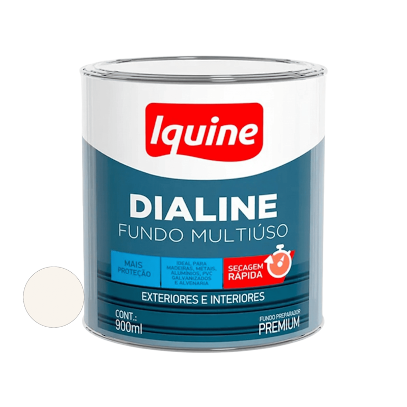 Fundo Preparador Multiuso Dialine a Base de Água Branco 900ml Iquine