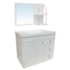 Gabinete com Espelho Siena 630x480x315 em MDF Branco Sicmol 