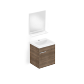 Gabinete Like 55cm com Espelheira Wengue Roca Gabinete Like 55cm com Espelheira Wengue Roca