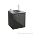 Gabinete para Banheiro Linha Fênix Black 42.6cm Cris Metal