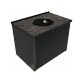 Gabinete para Banheiro Linha Fênix Black 60cm Cris Metal