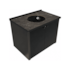 Gabinete para Banheiro Linha Fênix Black 60cm Cris Metal