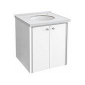 Gabinete para Banheiro Linha Fênix White 42.6cm Cris Metal