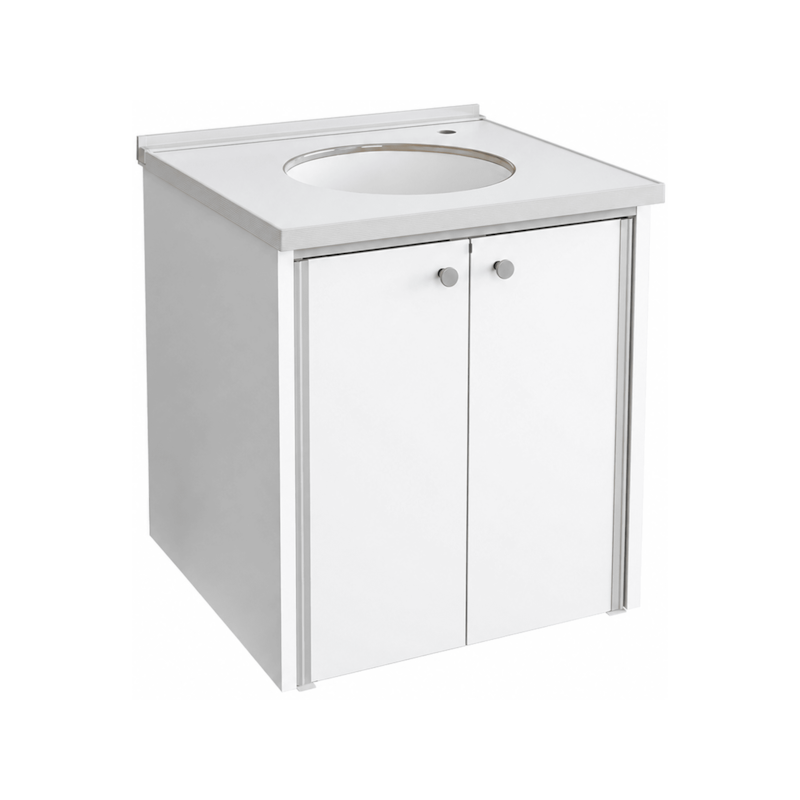 Gabinete para Banheiro Linha Fênix White 42.6cm Cris Metal