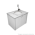 Gabinete para Banheiro Linha Fênix White 60cm Cris Metal