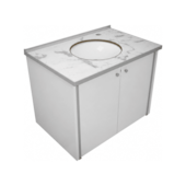Gabinete para Banheiro Linha Fênix White 60cm Cris Metal
