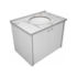 Gabinete para Banheiro Linha Fênix White 60cm Cris Metal