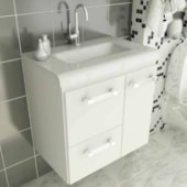 Gabinete Vetro 12 60cm Branco  Gabinete Vetro 12 60cm Branco