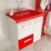 Gabinete Vetro 12 60cm Vermelho Gabinete Vetro 12 60cm Vermelho