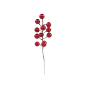 Galho Curto Frutas Vermelho 23cm Cromus