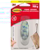Gancho Command Transparente 900g 3M