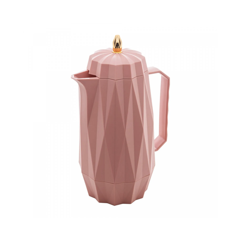 Garrafa Térmica de Plástico Diamond Rosa 1L Lyor