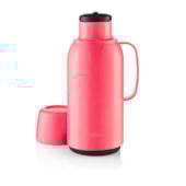 Garrafa Térmica Plástico Rosa 1L Sanremo  Garrafa Térmica Plástico Rosa 1L Sanremo