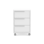 Gaveteiro Maia 3 Gavetas 4 Rodízios Branco Politorno Gaveteiro Maia 3 Gavetas 4 Rodízios Branco Politorno
